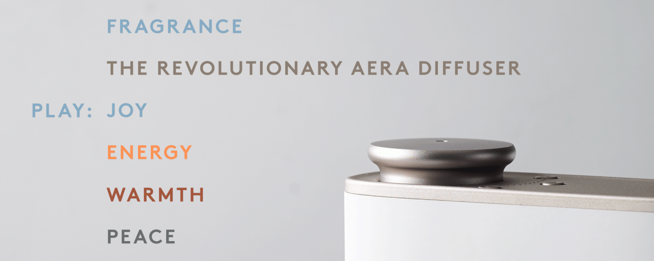 The aera diffuser smart wi-fi home fragrance and aromatherapy diffuser