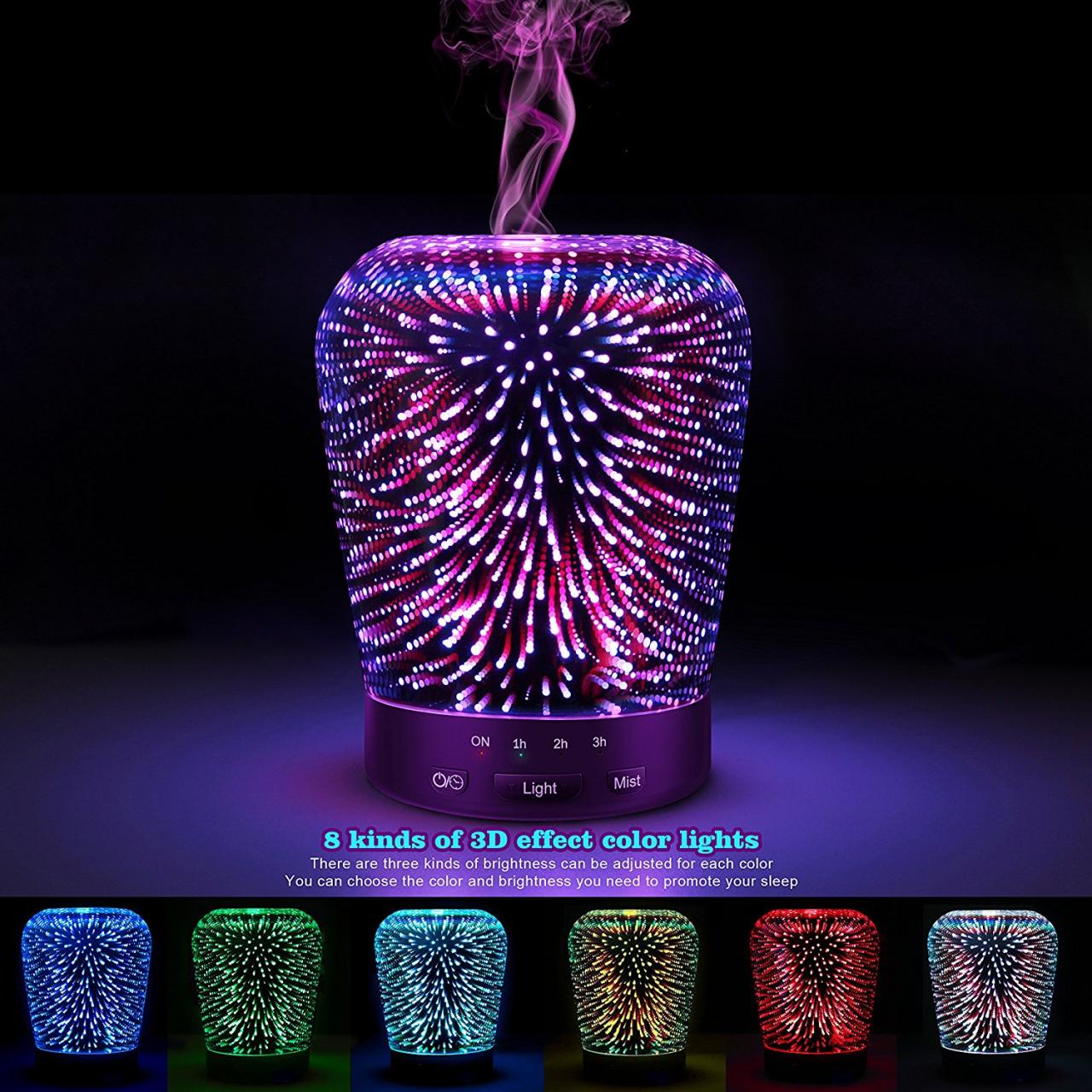 Lighted aromatherapy diffuser